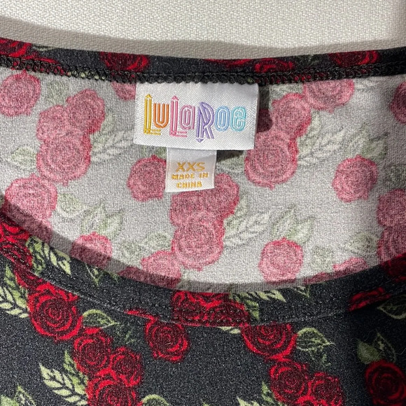 LulaRoe High low Floral Top oversized XXS - Picture 3 of 3